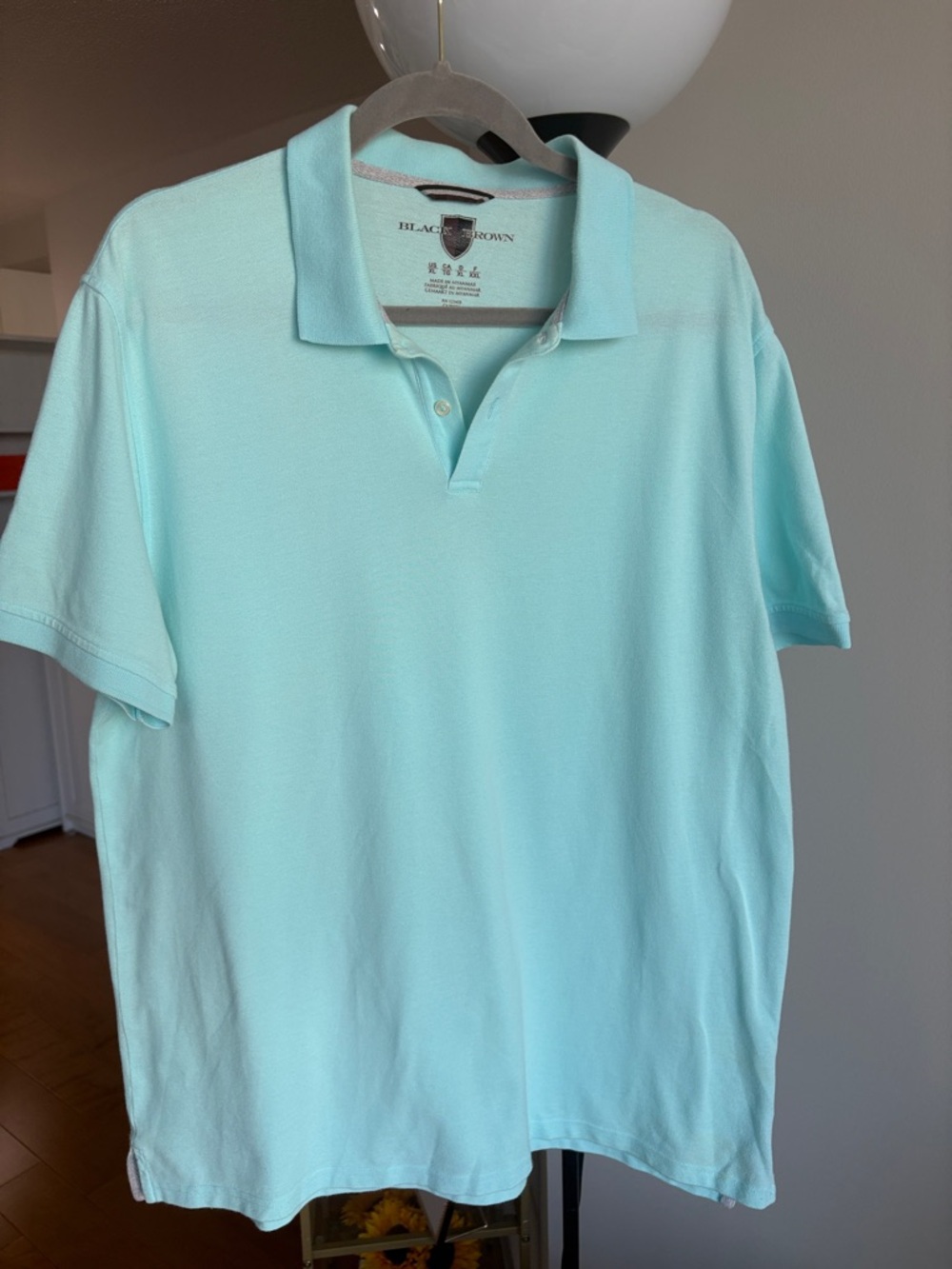 Black Brown 1826 Men's Aqua Polo Shirt